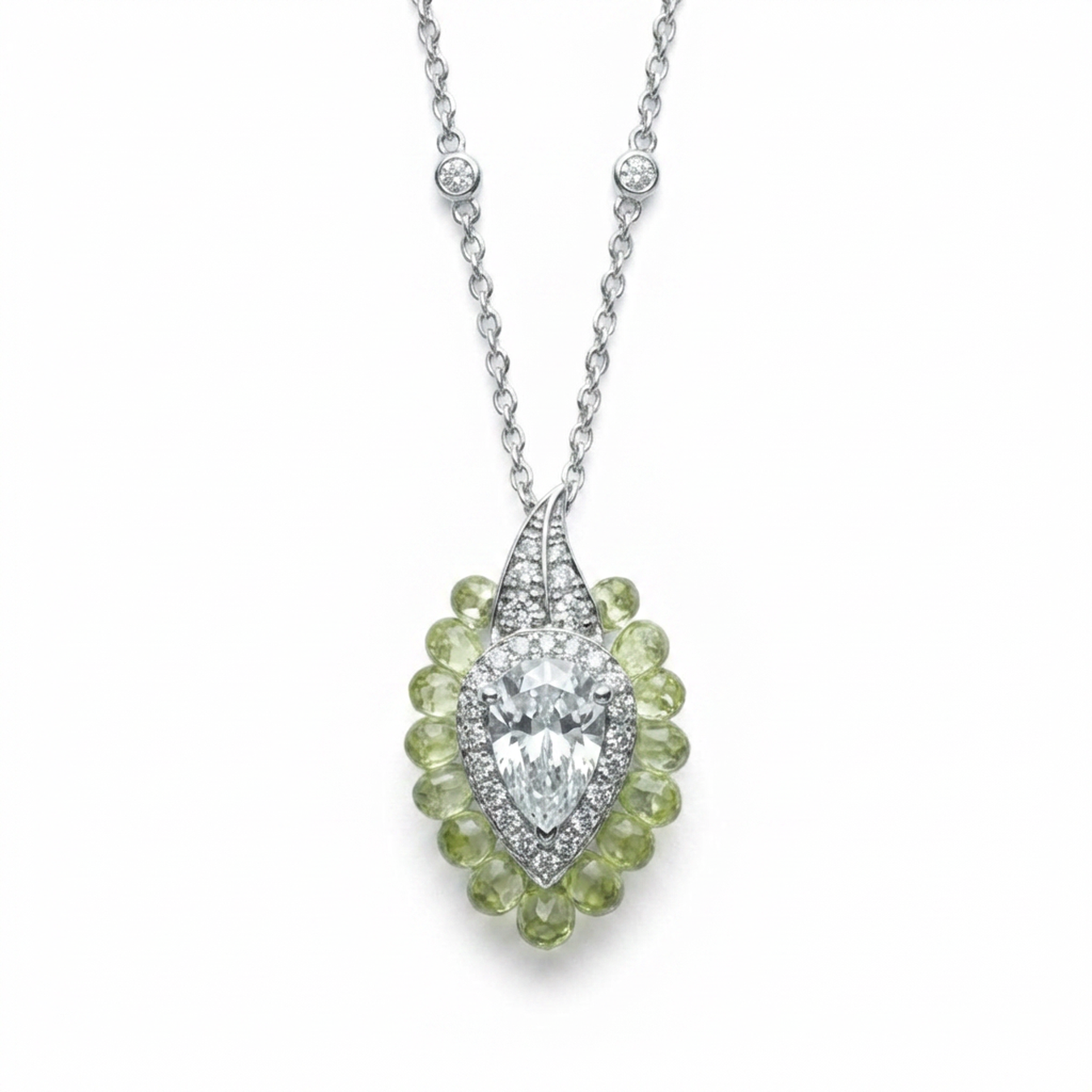 Pistachio Dew Drop Pendant