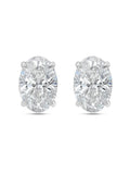 Oval Solitaire Earring