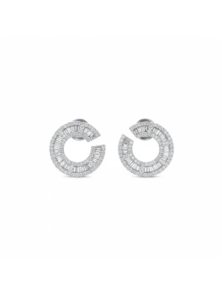 Inaara Crest Hoop Earrings